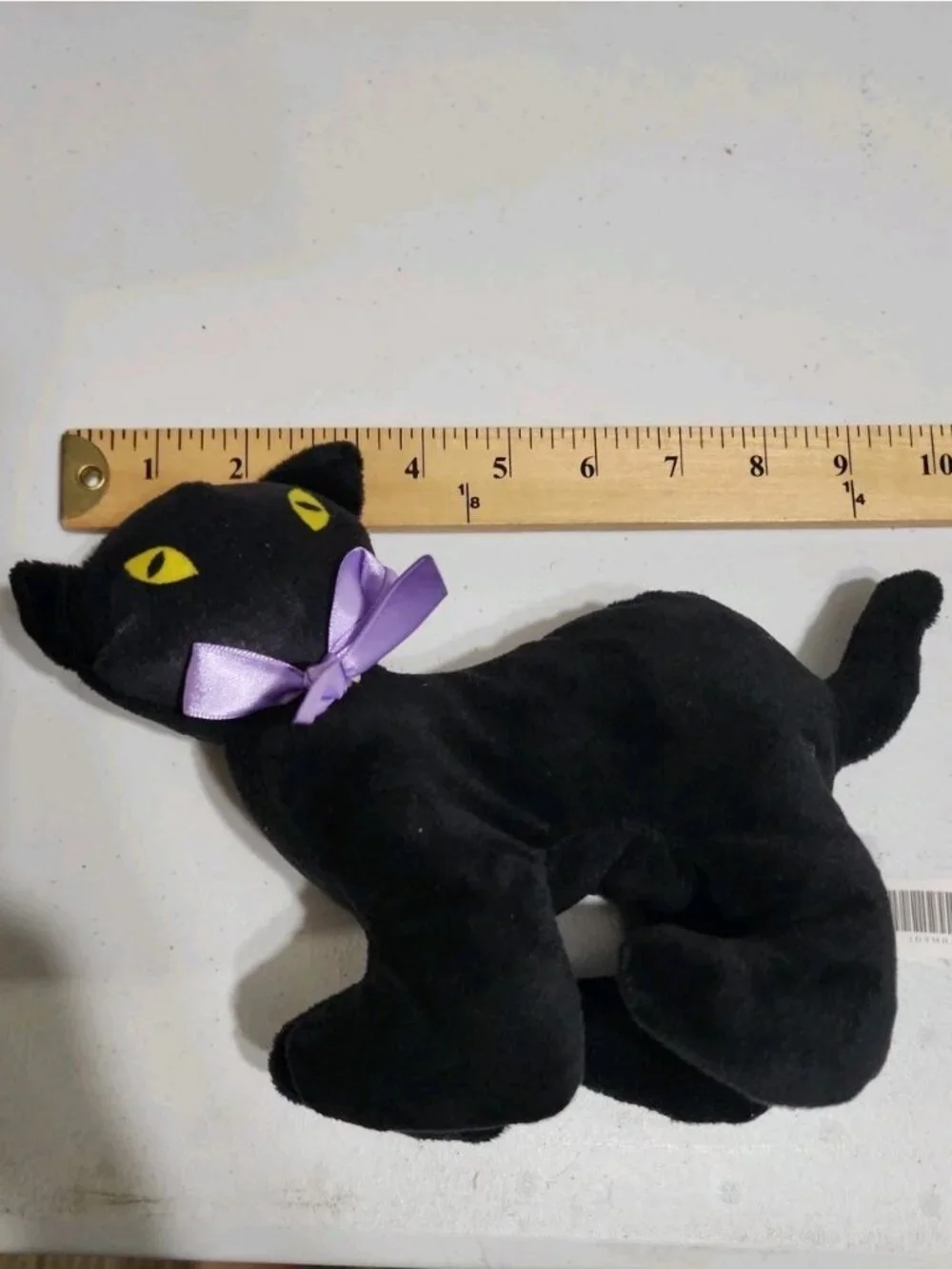 Black Cat Plush Halloween Arched Back Scary & Red Cat In Black‎ Witch Hat Smiley